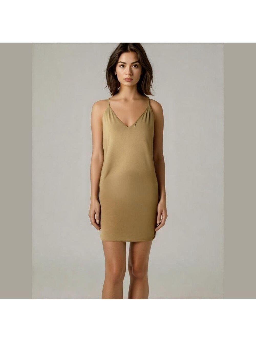Wilfred FREE by ARITZIA Vivienne Flowy Fluid Lined Camisole A-line Dress Size M